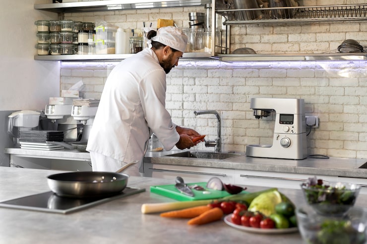 SQF compliant commercial kitchen flooring