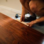 Installing vinyl flooring