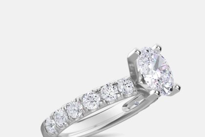 lab grown oval engagement rings